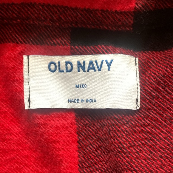 Old Navy flannel shirt boys size 8 - Picture 2 of 4